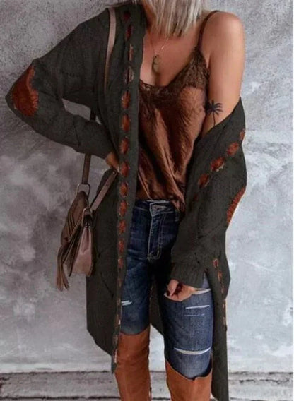 Elegante Strickjacke Lang & Damenstil