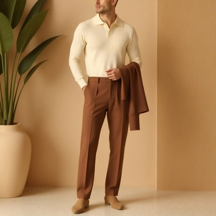 Elegantes Poloshirt für Herren Modern Stil - IdealeKleiden