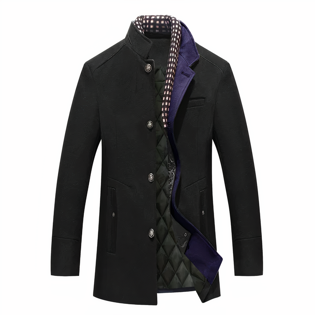 Herren Wintermantel Warm Wolle