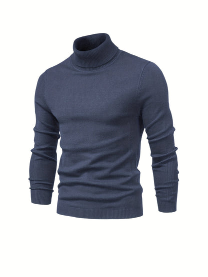Herren Rollkragenpullover Merinowolle Modern Warm
