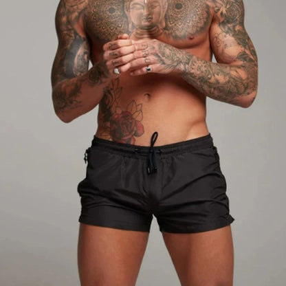 Herren Badeshorts Elastisch Mit Kordelzug