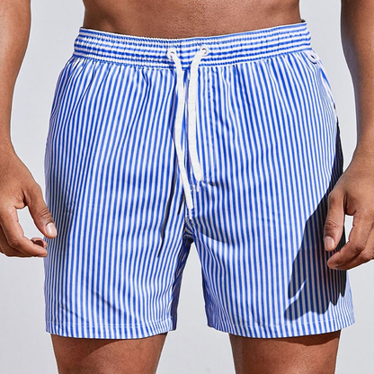 Herren Badeshorts Streifen Elastisch Strand