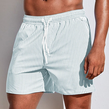 Herren Badeshorts Streifen Elastisch Strand