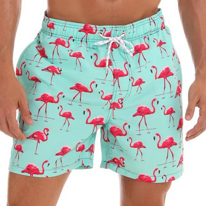 Surfshorts Herren Kordelzug Farbenfroh