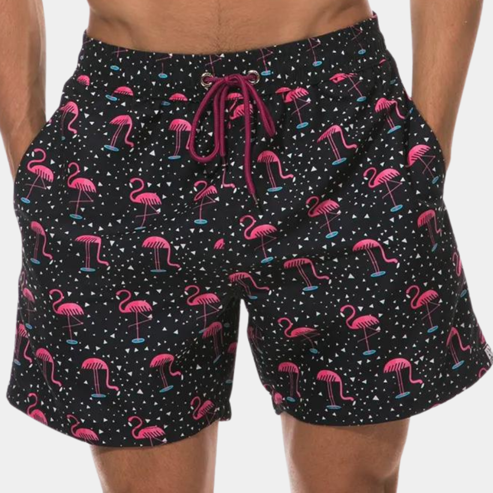 Surfshorts Herren Kordelzug Farbenfroh
