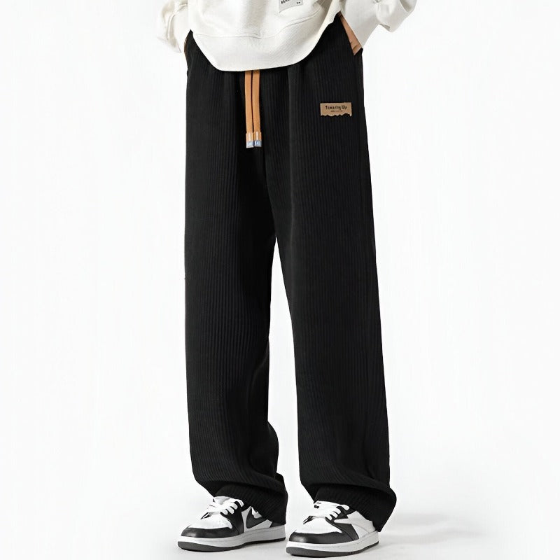 Bequeme Herren Jogginghose Gerippt