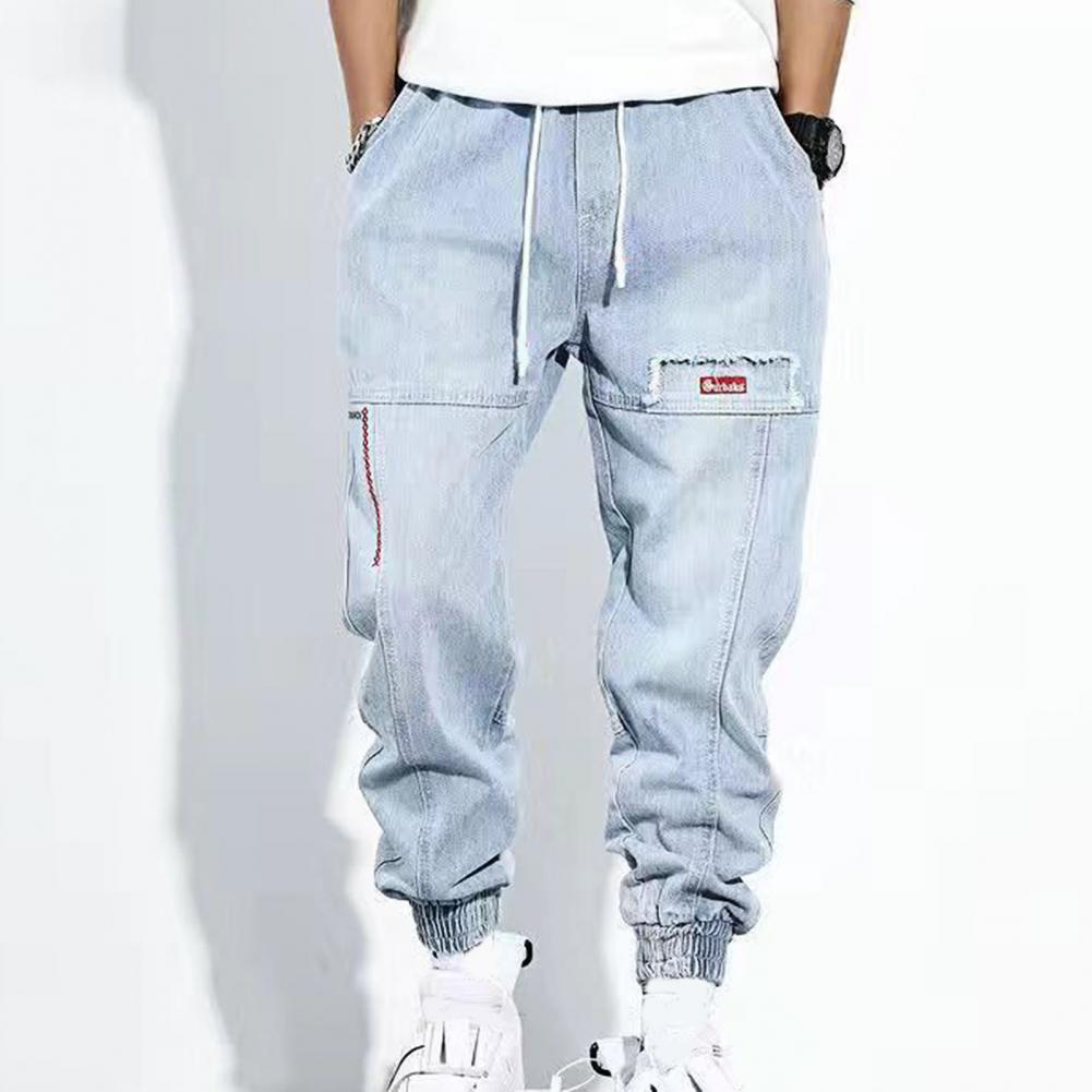 Bequeme Herren-Jeans Elastisch Denim Jogger