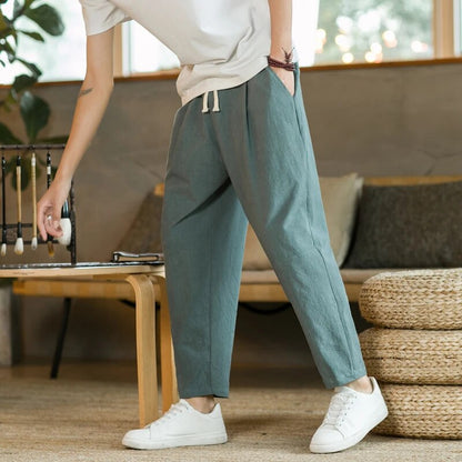 Bequeme Leinenhosen Herren Locker Sitz