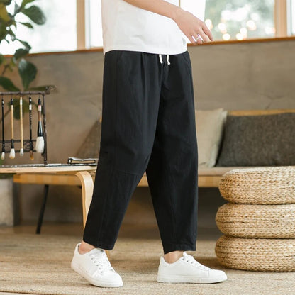 Bequeme Leinenhosen Herren Locker Sitz