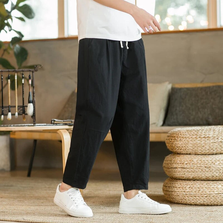 Bequeme Leinenhosen Herren Locker Sitz