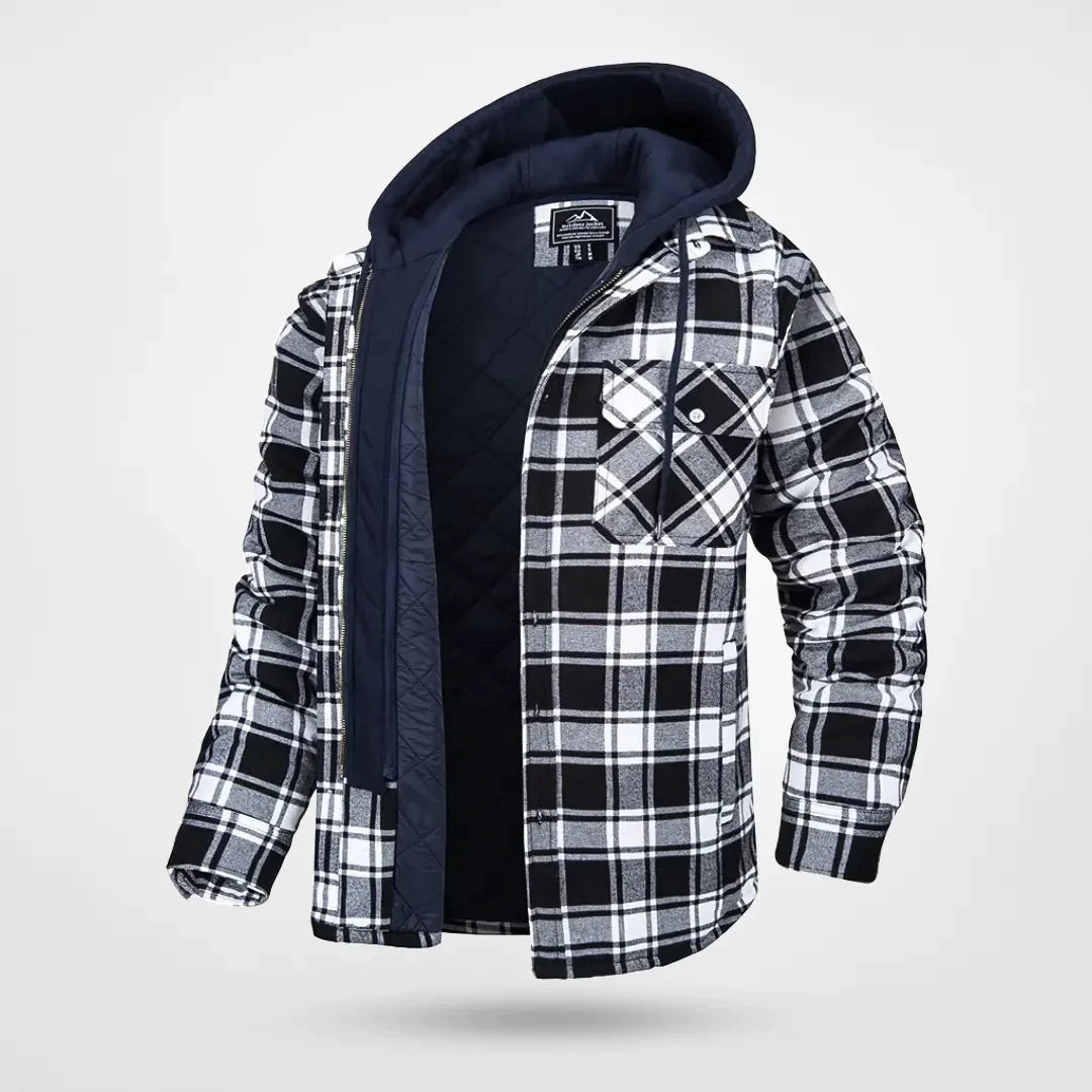 Denny - Winterjacke Karo Muster
