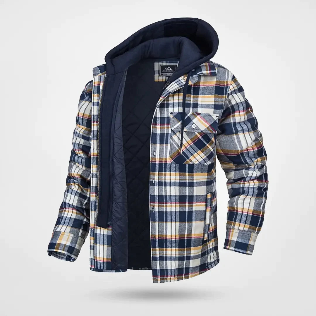 Denny - Winterjacke Karo Muster