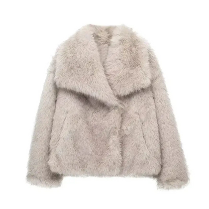 Elegante Damenjacke Faux Pelz