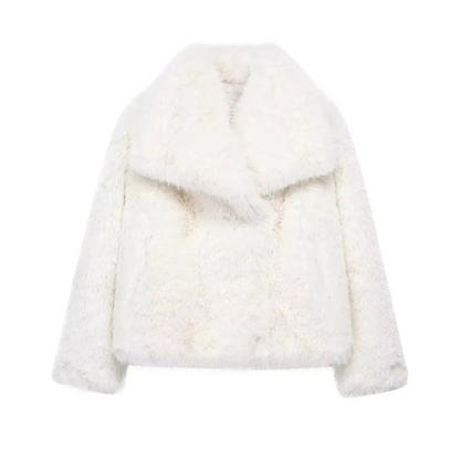 Elegante Damenjacke Faux Pelz