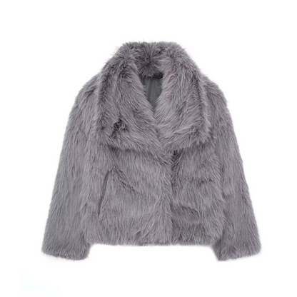 Elegante Damenjacke Faux Pelz