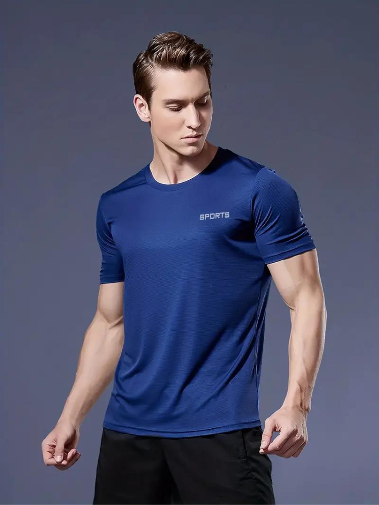 Herren Sport T-Shirt Schnelltrocknend Leicht