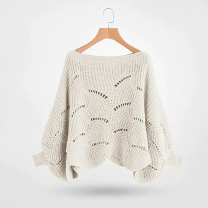 Stylisher Pullover Fledermaus Ärmel Damen