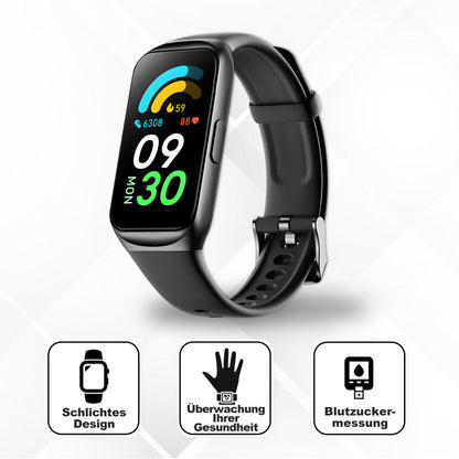 Medizinische Smartwatch Blutzucker Überwachung Echtzeit
