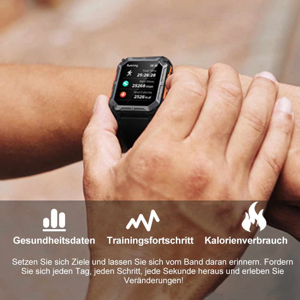 Robuste Armeeluhr Gesundheitsuhr Zertifiziert - IdealeKleiden
