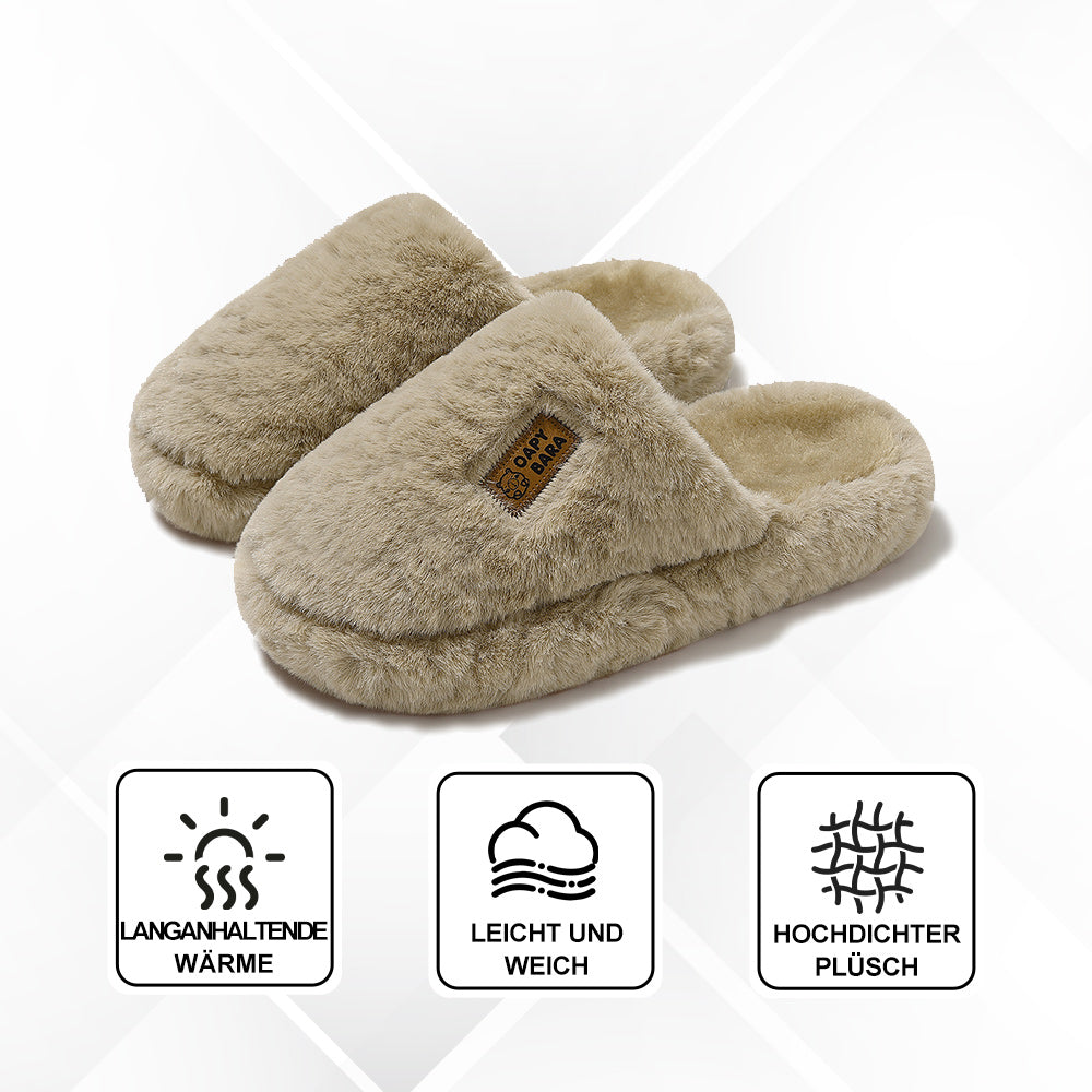 Weiche Plüsch-Hausschuhe Mit Rutschfestem Boden