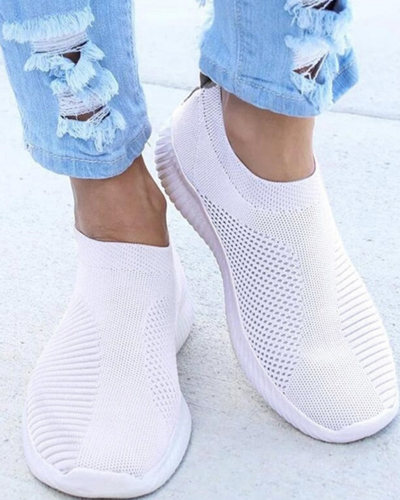 Damen Sneaker Bequem Luftdurchlässig