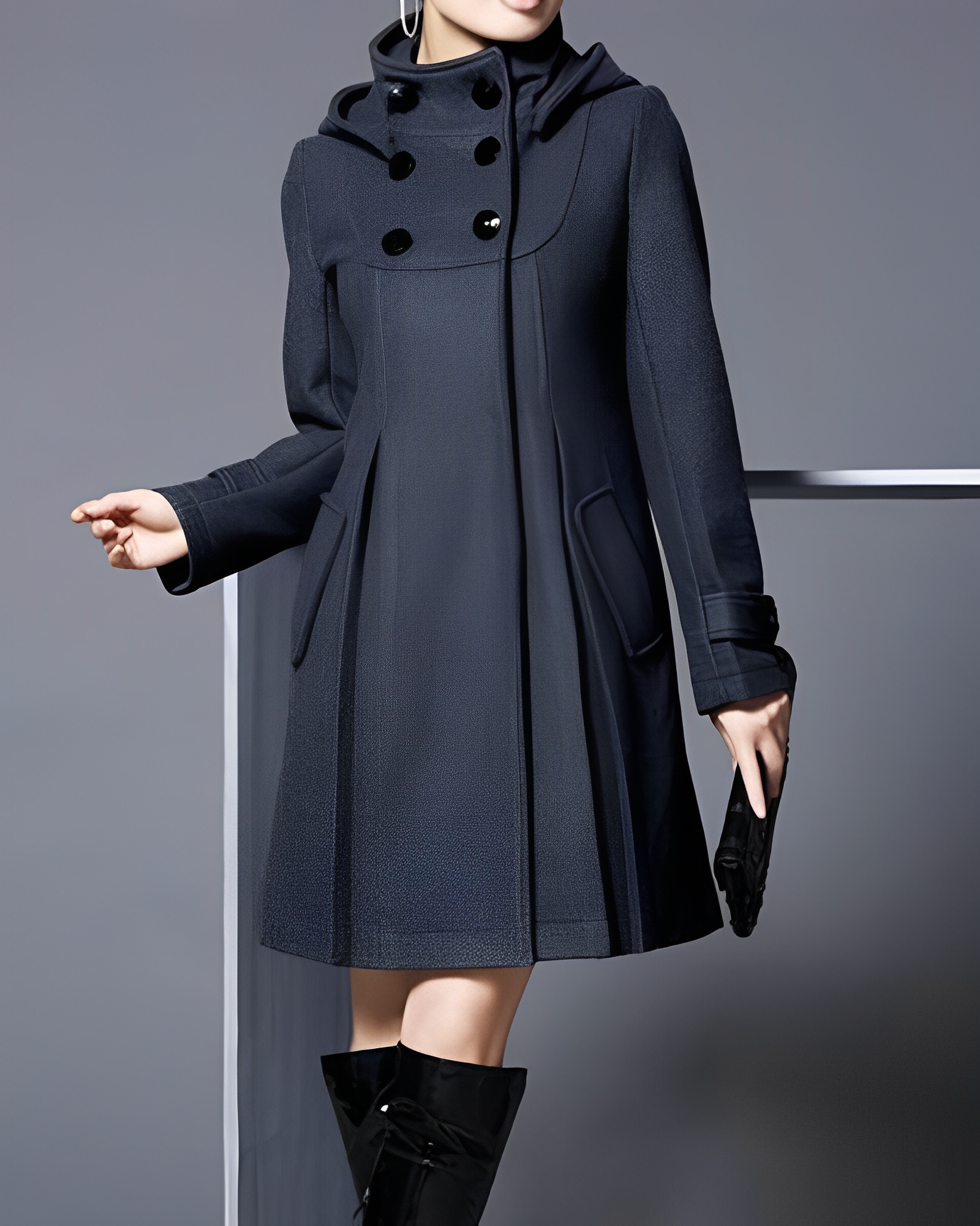 Stylischer Wintermantel Einfach und Chic - IdealeKleiden