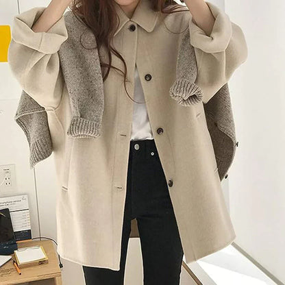Frauen Mantel Elegant Lang
