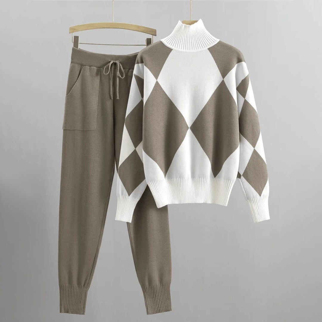 Kuschelige Sweathose und Pullover Set Damen - IdealeKleiden
