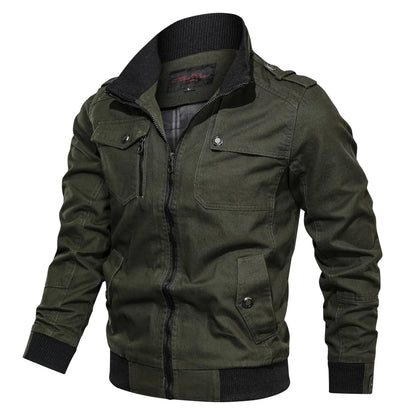 Herren Übergangsjacke Klassisch Stehkragen - IdealeKleiden