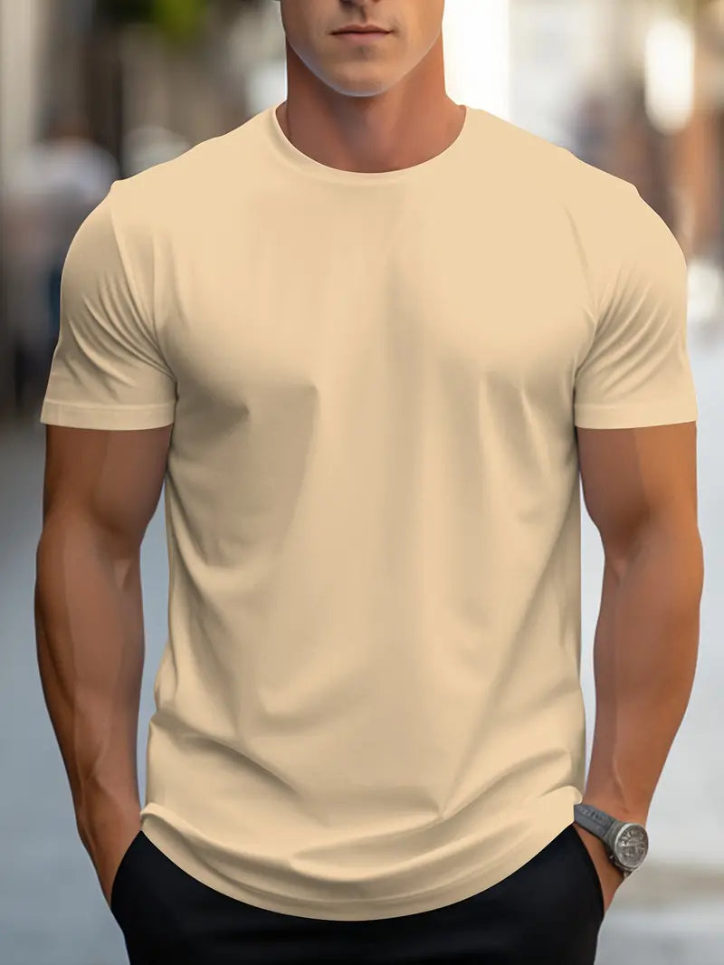Herren T-Shirt Klassisch Rundhals