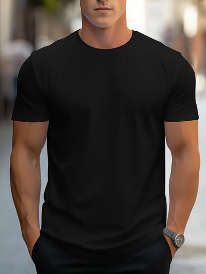 Herren T-Shirt Klassisch Rundhals