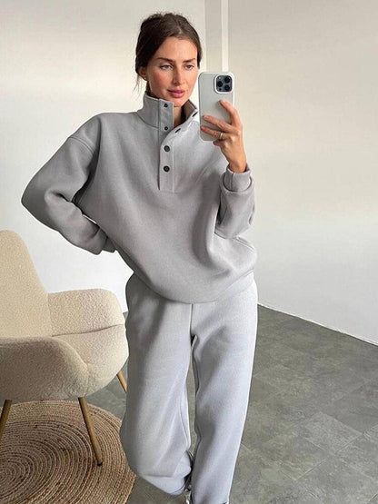 Bequeme Fleece Jogginghose Damen Set