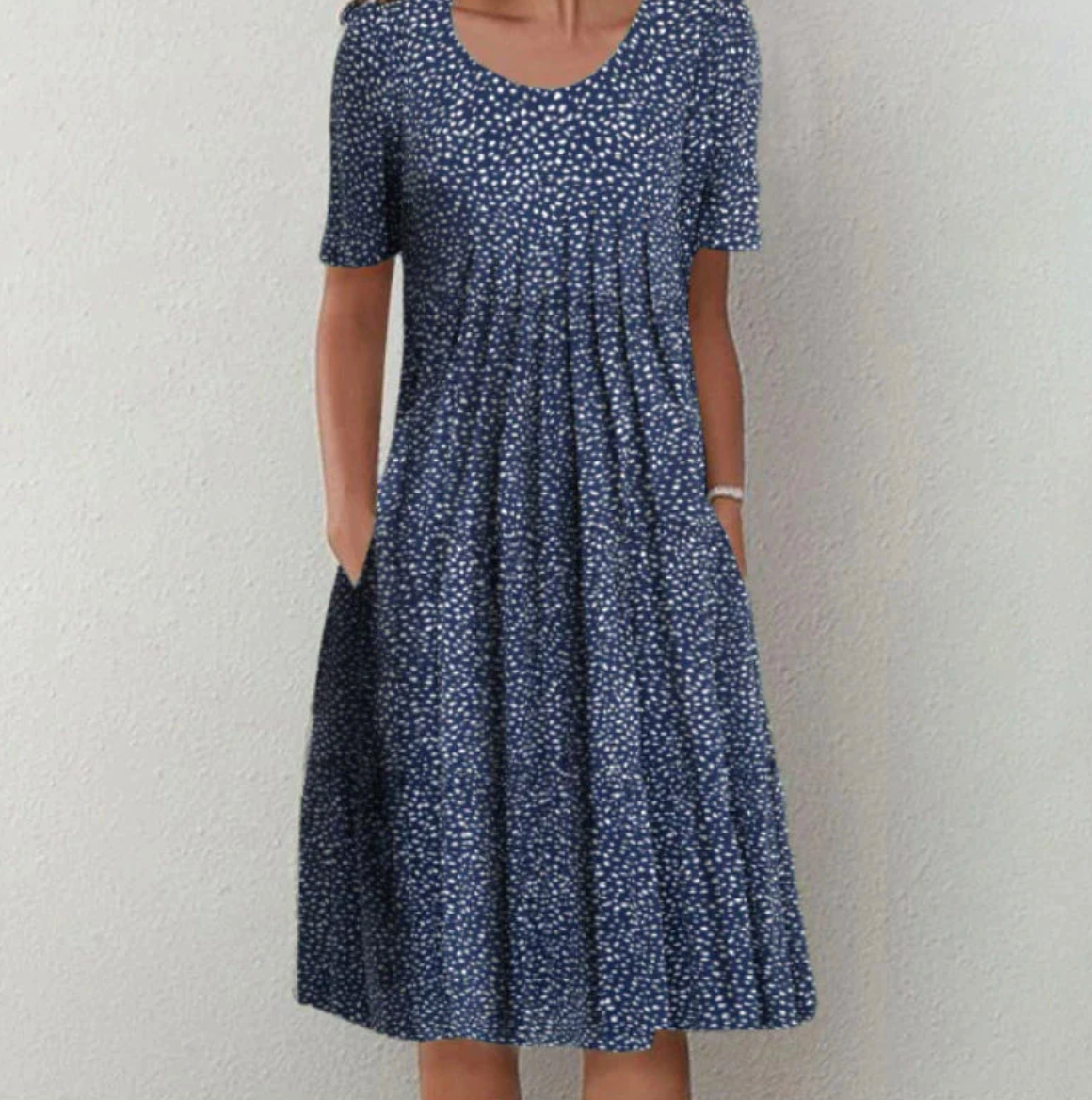 Damen Sommerkleid Blumenmuster Lockeres Design