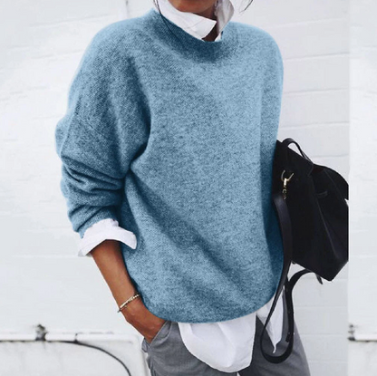 Weicher Damenpullover Baumwolle Warm