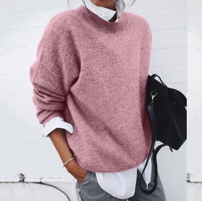 Weicher Damenpullover Baumwolle Warm
