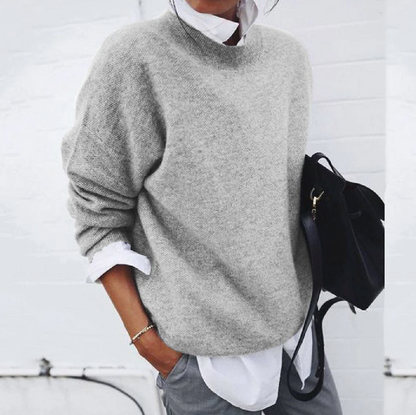 Weicher Damenpullover Baumwolle Warm