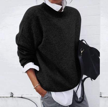 Weicher Damenpullover Baumwolle Warm