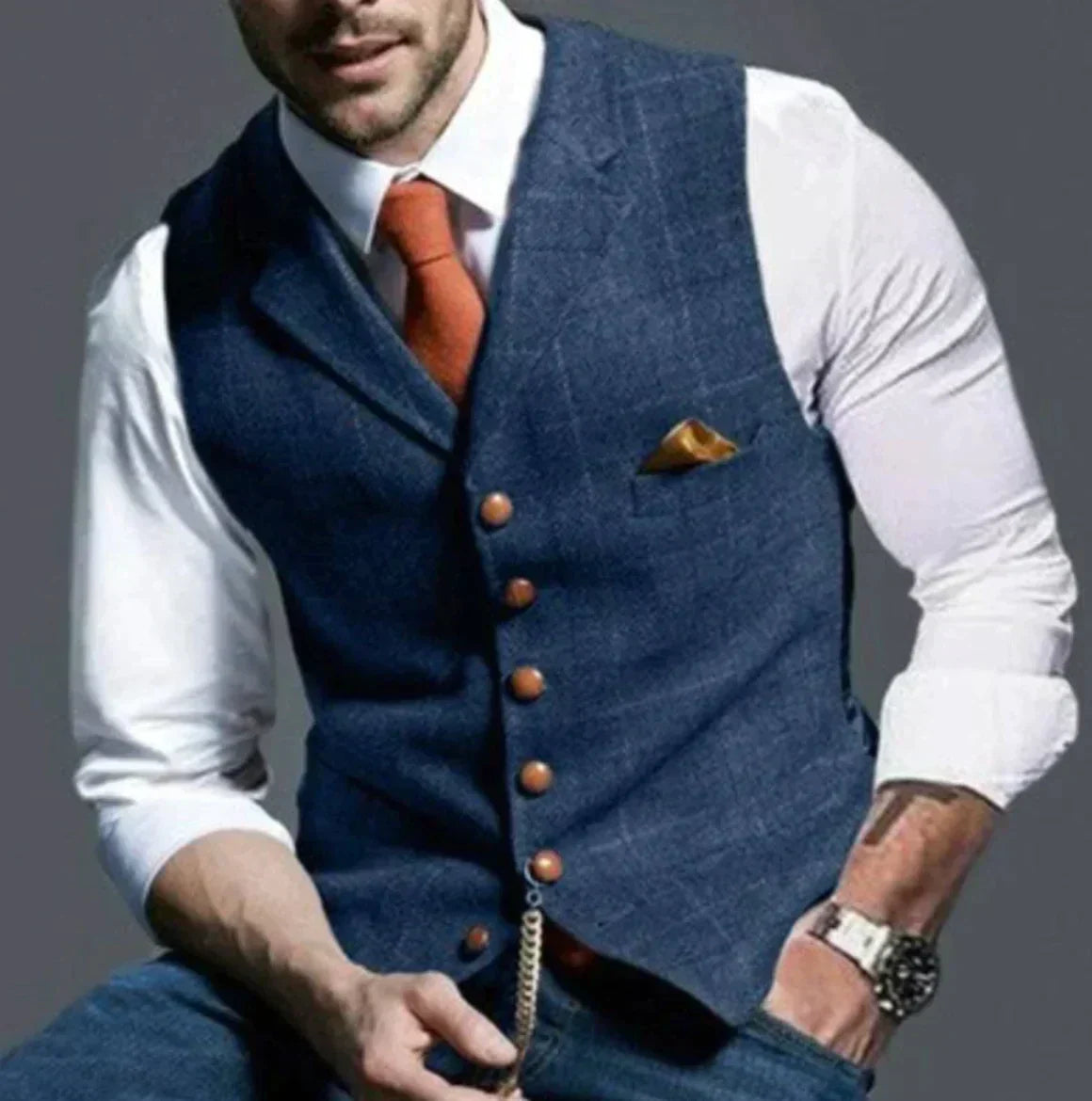 Elegante Herrenveste Modern Slim Fit - IdealeKleiden