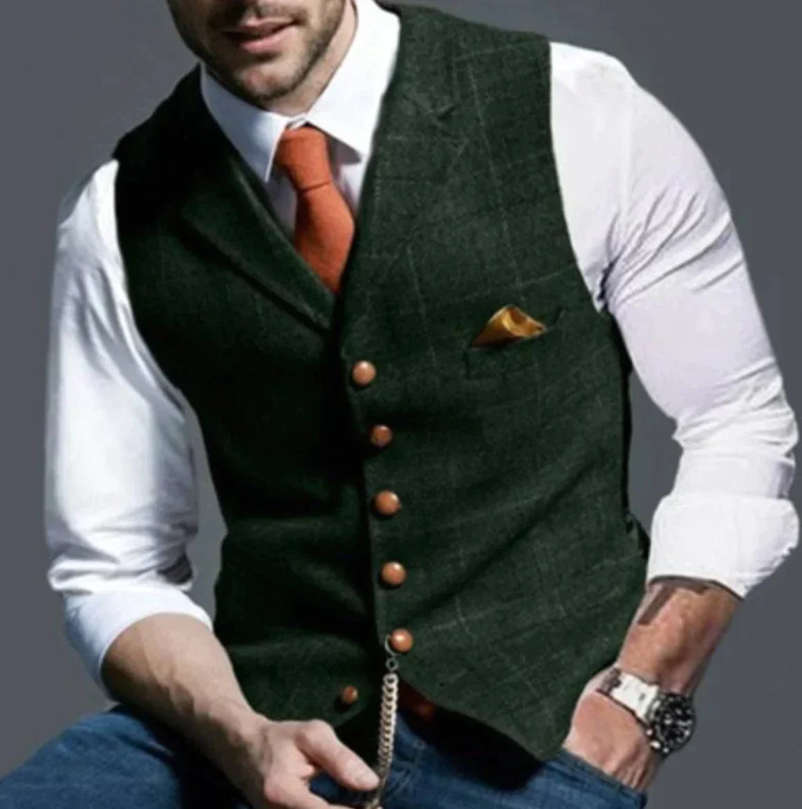 Elegante Herrenveste Modern Slim Fit