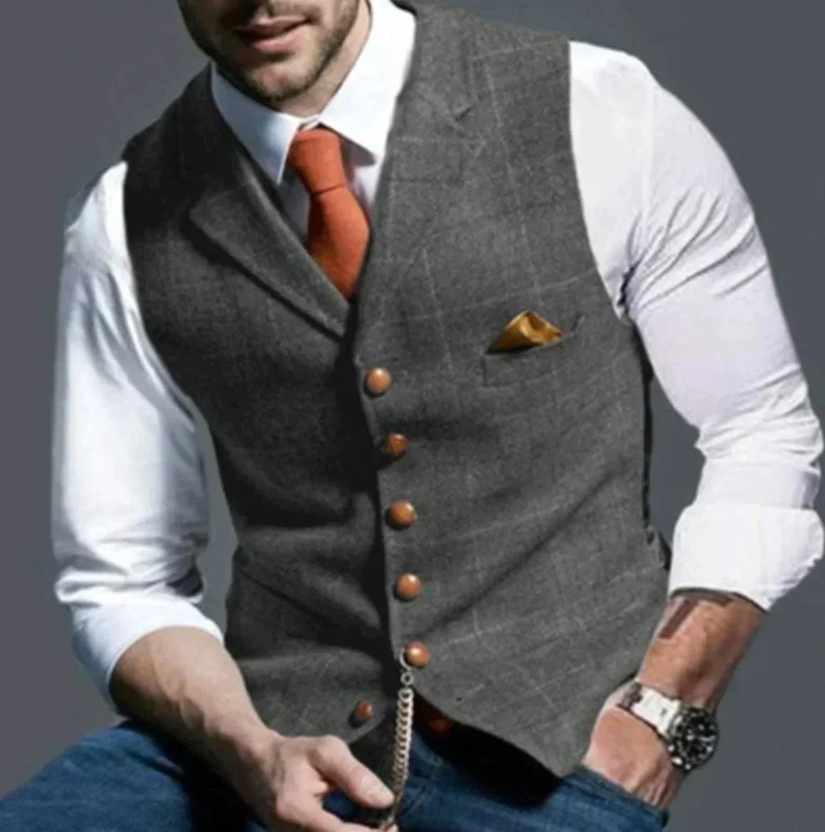 Elegante Herrenveste Modern Slim Fit