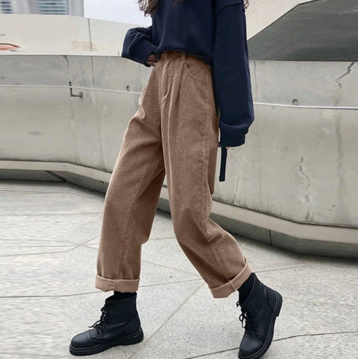 Bequeme Freizeithose Cord Cordhose Relax