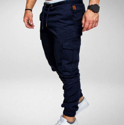 Stylische Stretchhose Mit Gummibund und Großen Taschen