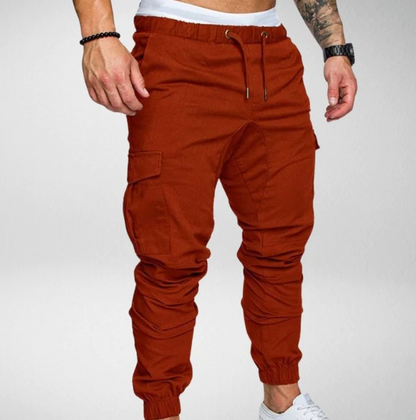 Stylische Stretchhose Mit Gummibund und Großen Taschen