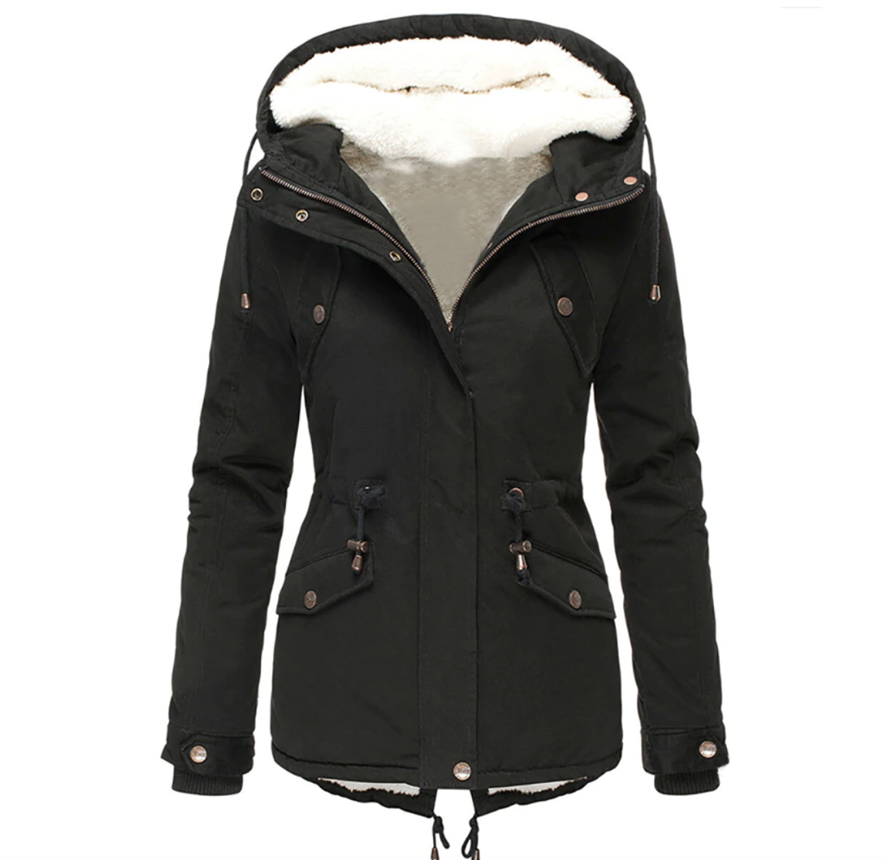 Herbst Winter Jacke Warm Bequem Damen