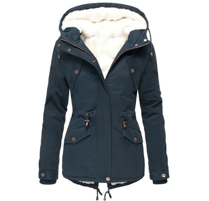 Herbst Winter Jacke Warm Bequem Damen