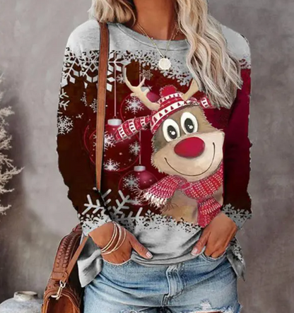 Weihnachtspullover Gemütlich Warm Fleece