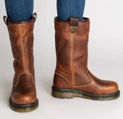 Stylische Winterstiefel Damen Bequem - IdealeKleiden