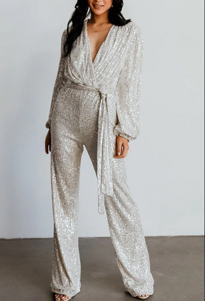 Stylische Silvester-Overall Damen