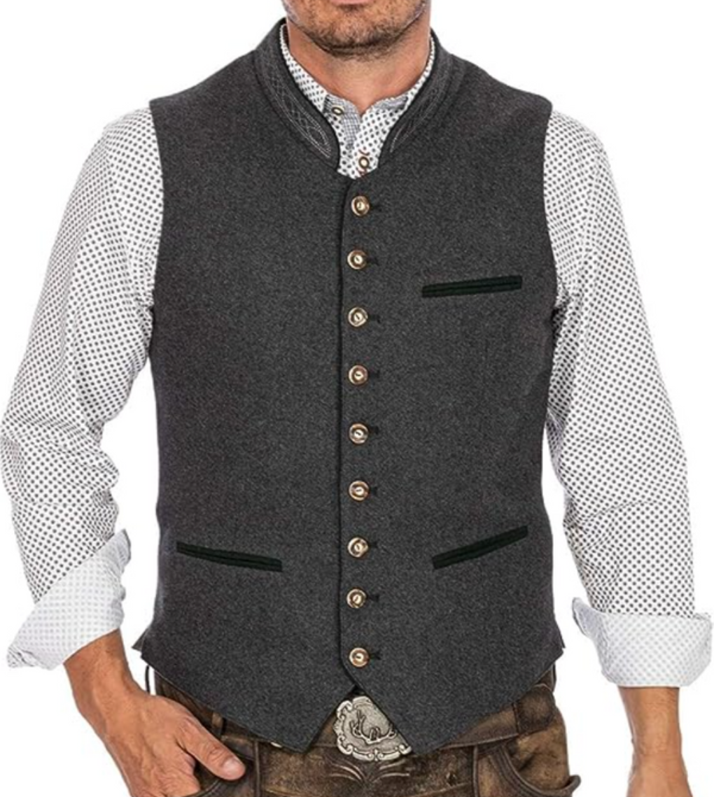 Elegante Herrenweste Traditionell Chic - IdealeKleiden