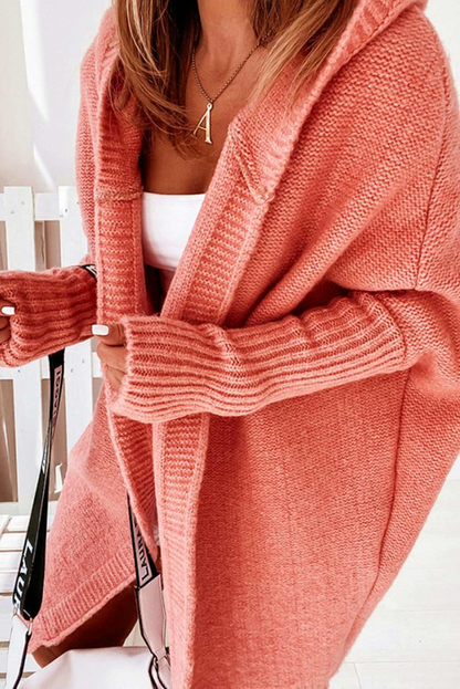 Herbst Strickjacke Damen Kapuze